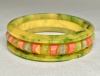 SZ76 Shultz laminated ink spot mini chicklet bakelite bangle